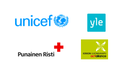 Perustajat - Unicef, Yle, Punainen Risti, Kirkon ulkomaanapu