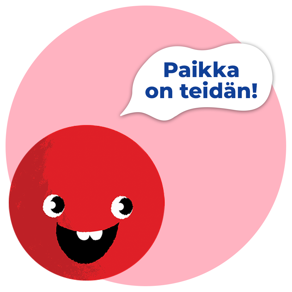 Nenähahmo kertoo, että paikka on teidän